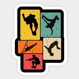 Parkour Freerunner Traceur Retro Freerunning Sticker